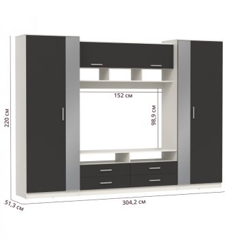 ШМЦ Вена 91.01 с зеркалом в Вилюйске - mebel154.com