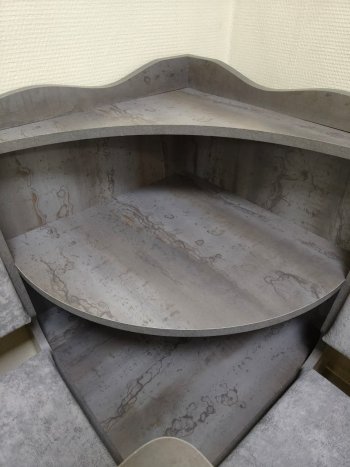 Кухонный уголок Миссия с полкой ткань в Вилюйске - mebel154.com