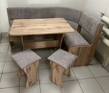Кухонный уголок Миссия V велюр (дуб вотан) в Вилюйске - mebel154.com