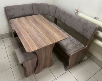 Кухонный уголок Миссия  V велюр(коричневый) в Вилюйске - mebel154.com