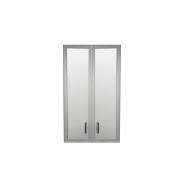 Комплект дверей Приоритет стекло в алюм. рамке К-981 (К-945, КФ-945) в Вилюйске - mebel154.com