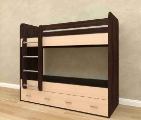 Кровать 2-х ярусная (с ящиками) в Вилюйске - mebel154.com
