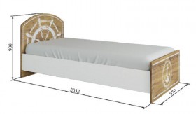 Кровать 900 КРД 900.1 Юнга в Вилюйске - mebel154.com