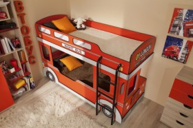 Кровать двухъярусная детская Автобус в Вилюйске - mebel154.com