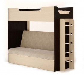 Кровать двухъярусная с диваном в Вилюйске - mebel154.com