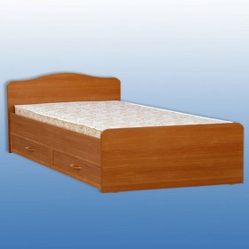 Кровать двуспальная с ящиками в Вилюйске - mebel154.com