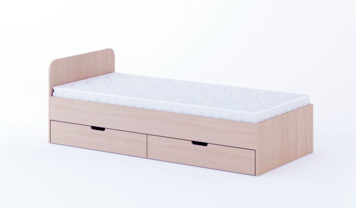 Кровать с ящиками Фиджи в Вилюйске - mebel154.com