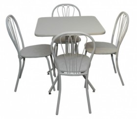 Набор стол пластиковый, 4 стула в Вилюйске - mebel154.com