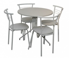 Набор стол пластиковый, 4 стула в Вилюйске - mebel154.com