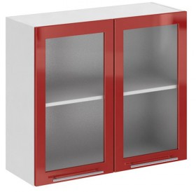 Олива ПС 800 шкаф верхний стекло в Вилюйске - mebel154.com