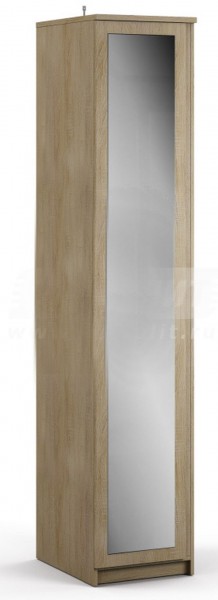 Шкаф однодверный с зеркалом Веста СБ-2260  в Вилюйске - mebel154.com