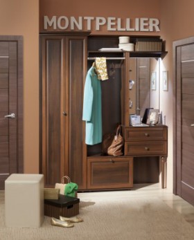 Шкаф-пенал для одежды и белья 3 Montpellier в Вилюйске - mebel154.com