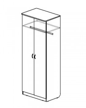 Шкаф распашной 2-х створчатый в Вилюйске - mebel154.com