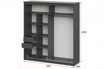 Шкаф-купе  ШКП-3  2м  Макс в Вилюйске - mebel154.com